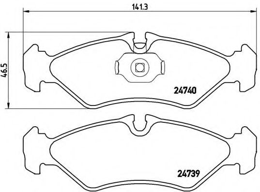 Тормозные колодки BREMBO P 50 081