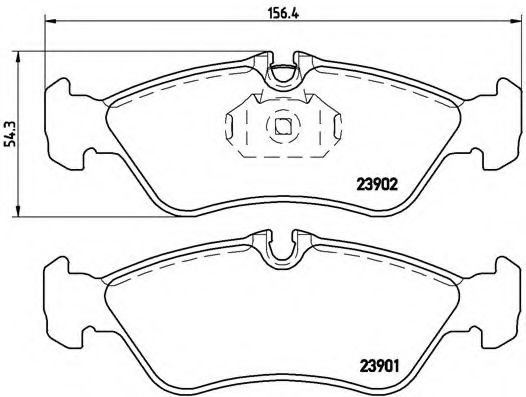 Тормозные колодки BREMBO P 50 082