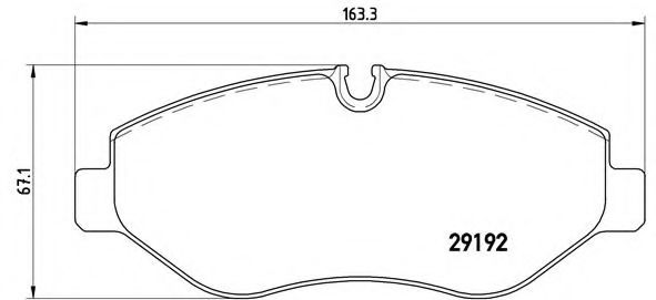 Тормозные колодки BREMBO P 50 085
