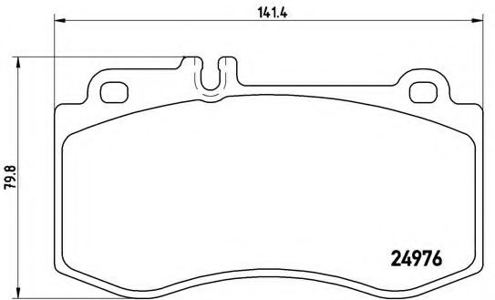 Тормозные колодки BREMBO P 50 087
