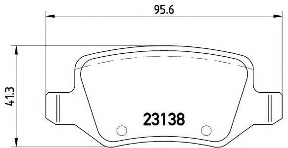 Тормозные колодки BREMBO P 50 090