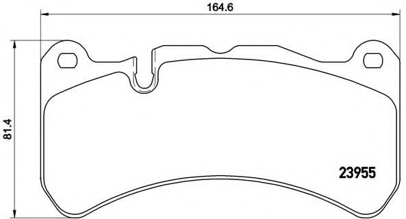 Тормозные колодки BREMBO P 50 092