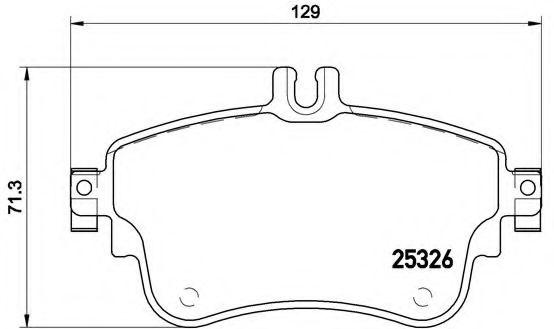 Тормозные колодки BREMBO P 50 094