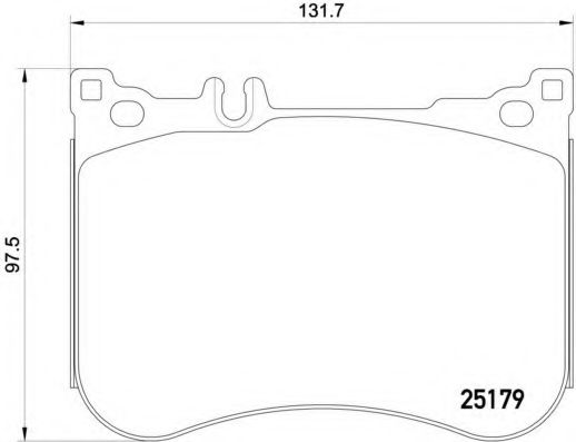 Тормозные колодки BREMBO P 50 095
