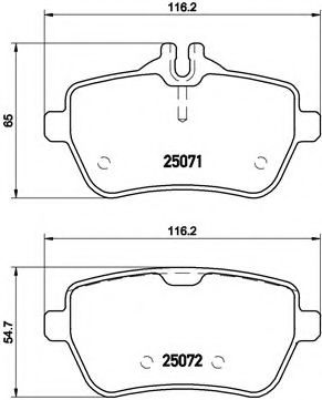 Тормозные колодки BREMBO P 50 103