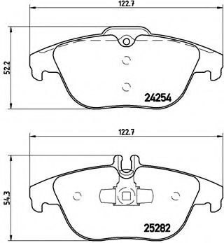 Тормозные колодки BREMBO P 50 104