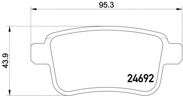 Тормозные колодки BREMBO P 50 107