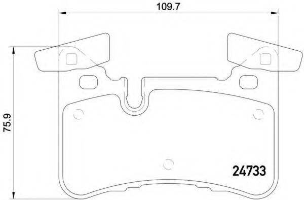 Тормозные колодки BREMBO P 50 110