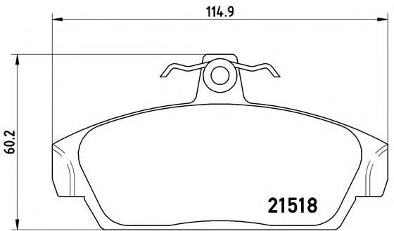 Тормозные колодки BREMBO P 52 015