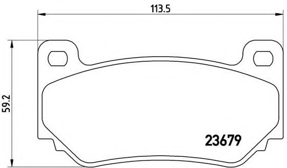 Тормозные колодки BREMBO P 52 018
