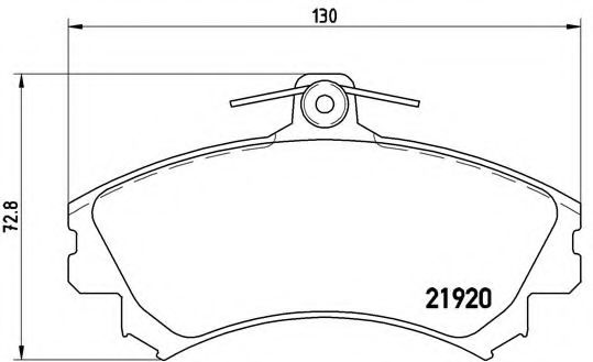 Тормозные колодки BREMBO P 54 022