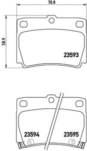Тормозные колодки BREMBO P 54 026