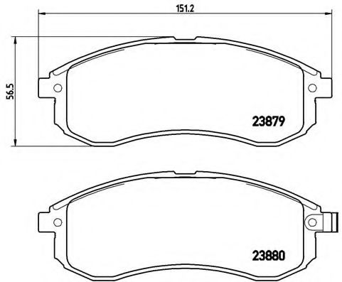 Тормозные колодки BREMBO P 54 033