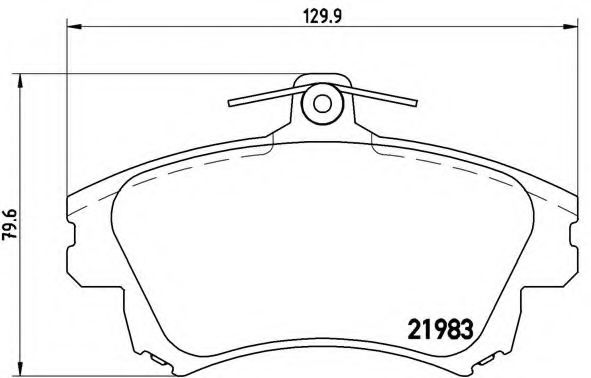 Тормозные колодки BREMBO P 54 036