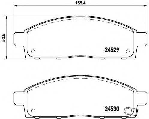 Тормозные колодки BREMBO P 54 038