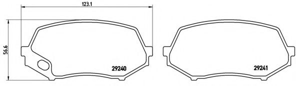 Тормозные колодки BREMBO P 54 044