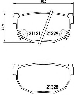 Тормозные колодки BREMBO P 56 010