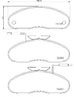 Тормозные колодки BREMBO P 56 019