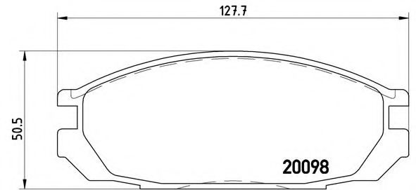 Тормозные колодки BREMBO P 56 020