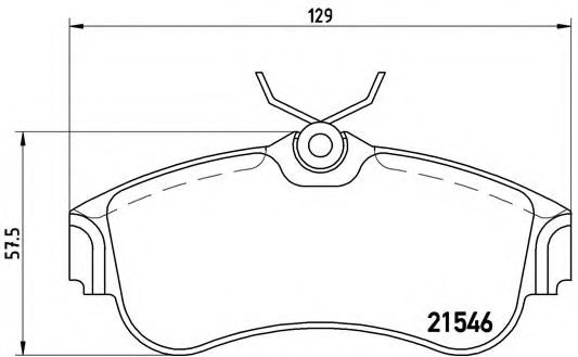 Тормозные колодки BREMBO P 56 022