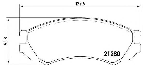 Тормозные колодки BREMBO P 56 023