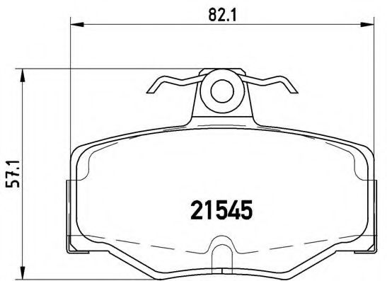 Тормозные колодки BREMBO P 56 024