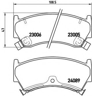 Тормозные колодки BREMBO P 56 026