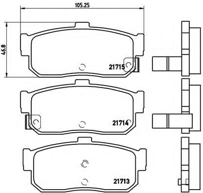 Тормозные колодки BREMBO P 56 029