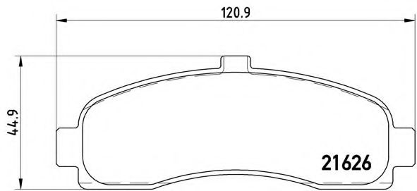 Тормозные колодки BREMBO P 56 031