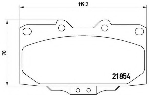 Тормозные колодки BREMBO P 56 034