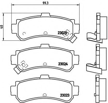 Тормозные колодки BREMBO P 56 035