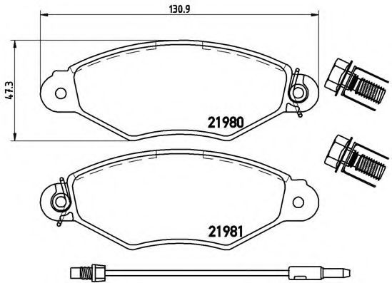 Тормозные колодки BREMBO P 56 038