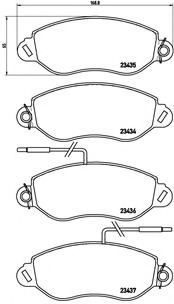 Тормозные колодки BREMBO P 56 042