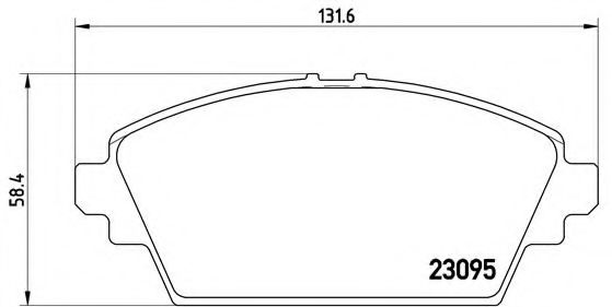 Тормозные колодки BREMBO P 56 044