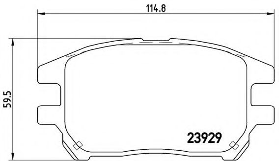 Тормозные колодки BREMBO P 56 050