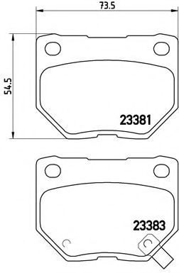 Тормозные колодки BREMBO P 56 054