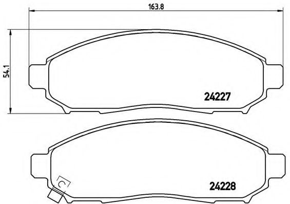 Тормозные колодки BREMBO P 56 059