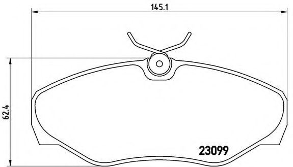 Тормозные колодки BREMBO P 56 061