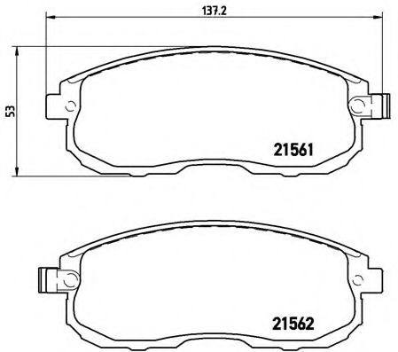 Тормозные колодки BREMBO P 56 065