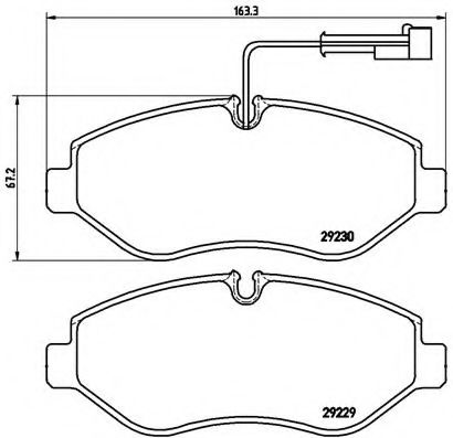 Тормозные колодки BREMBO P 56 066