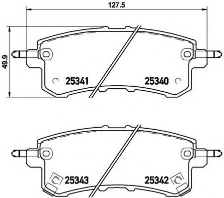 Тормозные колодки BREMBO P 56 082