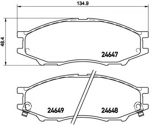Тормозные колодки BREMBO P 56 083