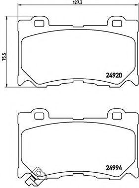 Тормозные колодки BREMBO P 56 089