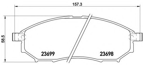 Тормозные колодки BREMBO P 56 094
