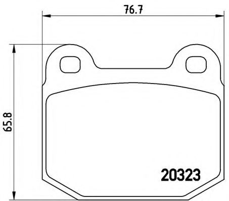 Тормозные колодки BREMBO P 59 004