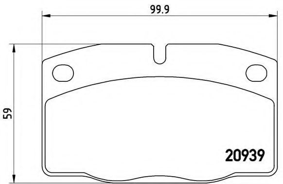 Тормозные колодки BREMBO P 59 005