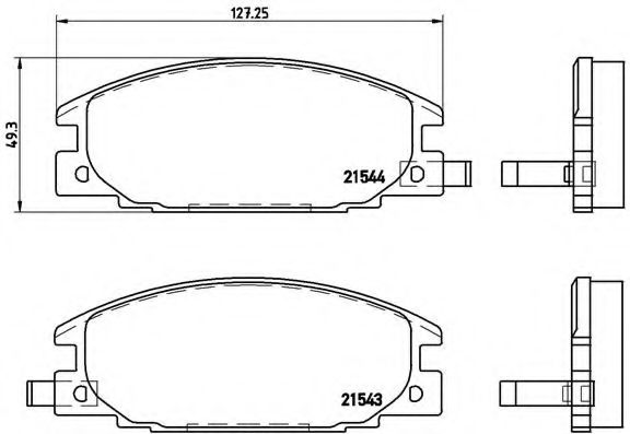 Тормозные колодки BREMBO P 59 015
