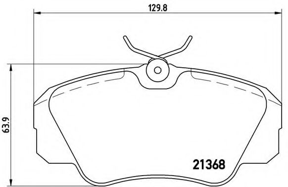 Тормозные колодки BREMBO P 59 016