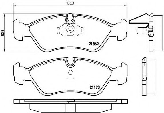 Тормозные колодки BREMBO P 59 017