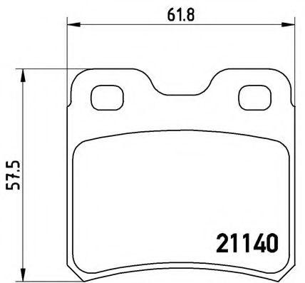 Тормозные колодки BREMBO P 59 018